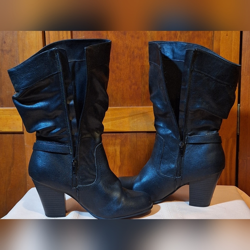 FADED GLORY Slouch boots Size 8 - Picture 5 of 7